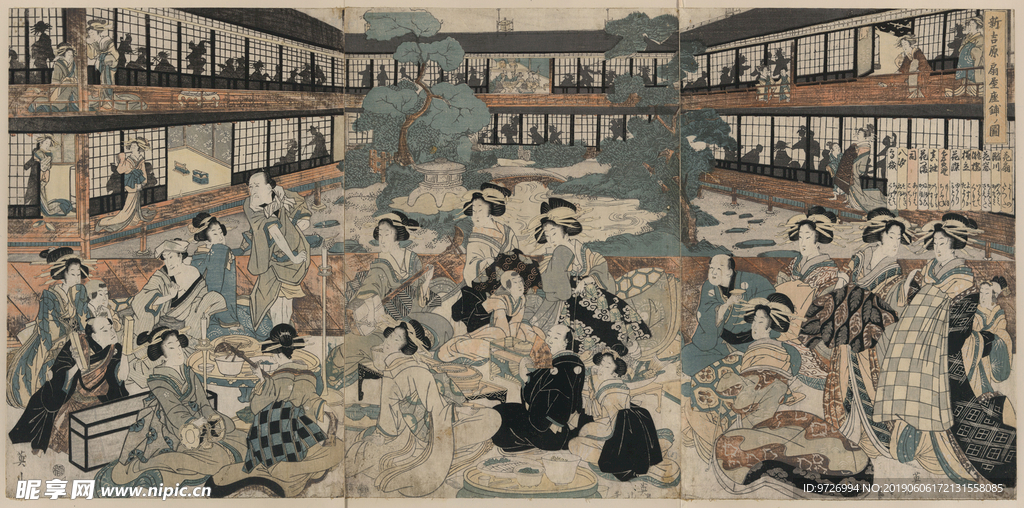 菊川英山浮世绘作品