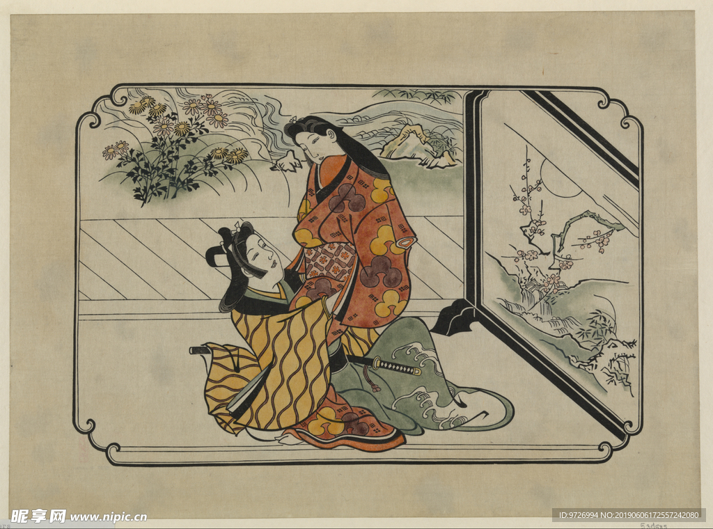 菱川师宣浮世绘作品