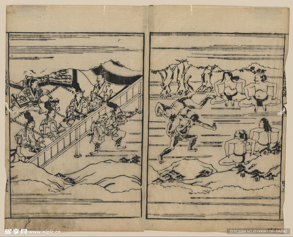 菱川师宣浮世绘作品
