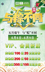 端午节与粽不同服装店活动海报