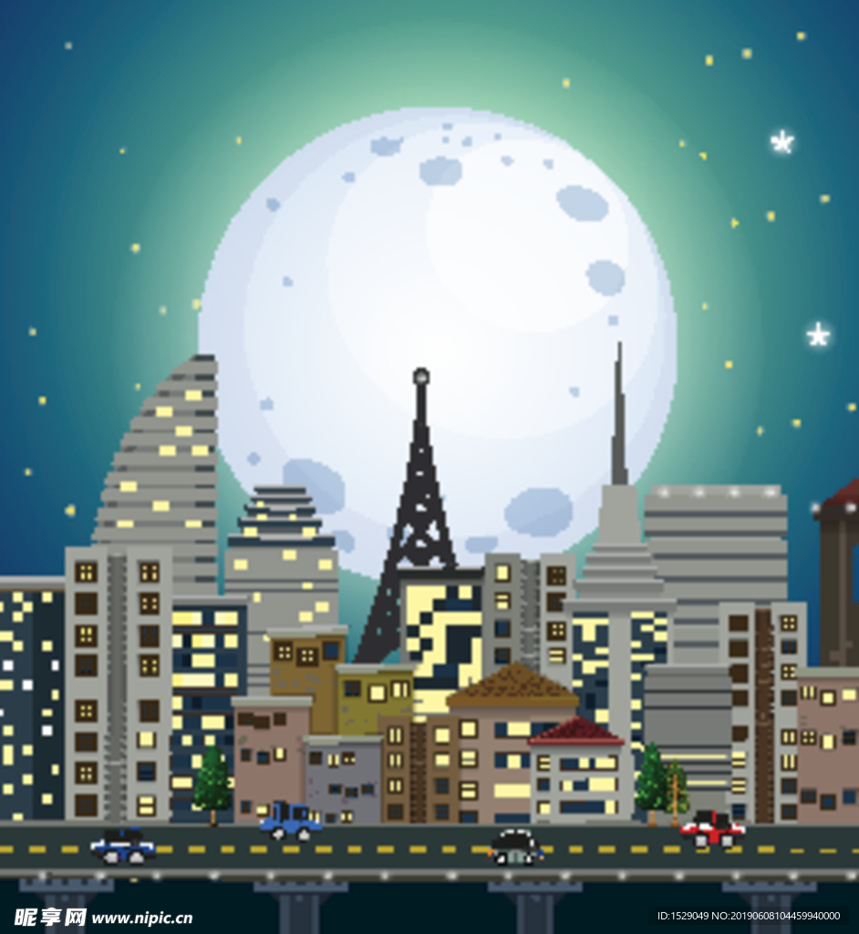 城市夜晚风景