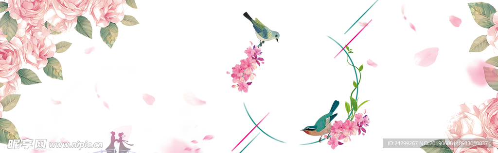 PSD设计素材 花