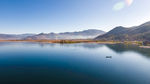 唯美泸沽湖航拍风景