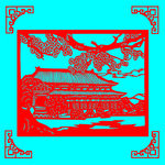 风景剪纸
