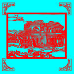 风景剪纸