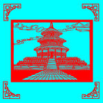 天坛剪纸
