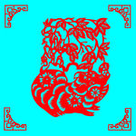 猪剪纸