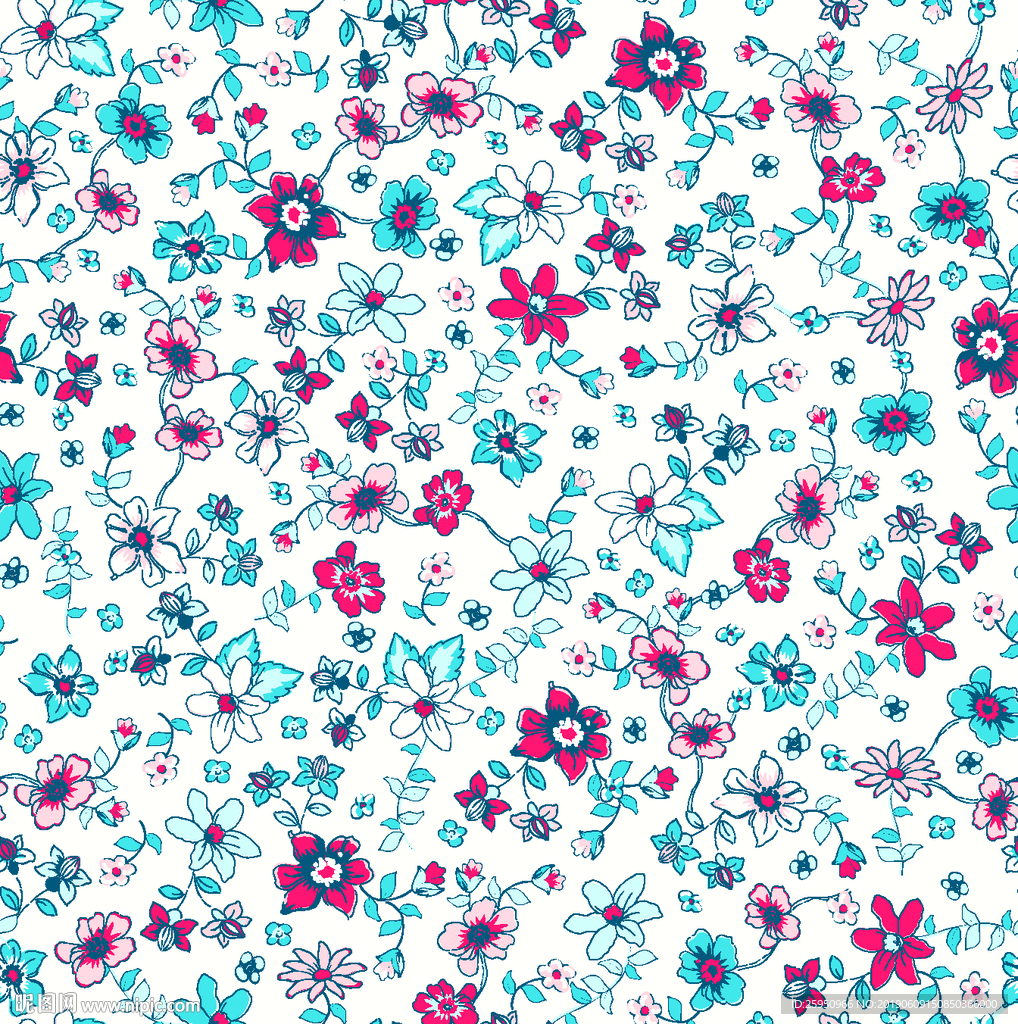 矢量小碎花