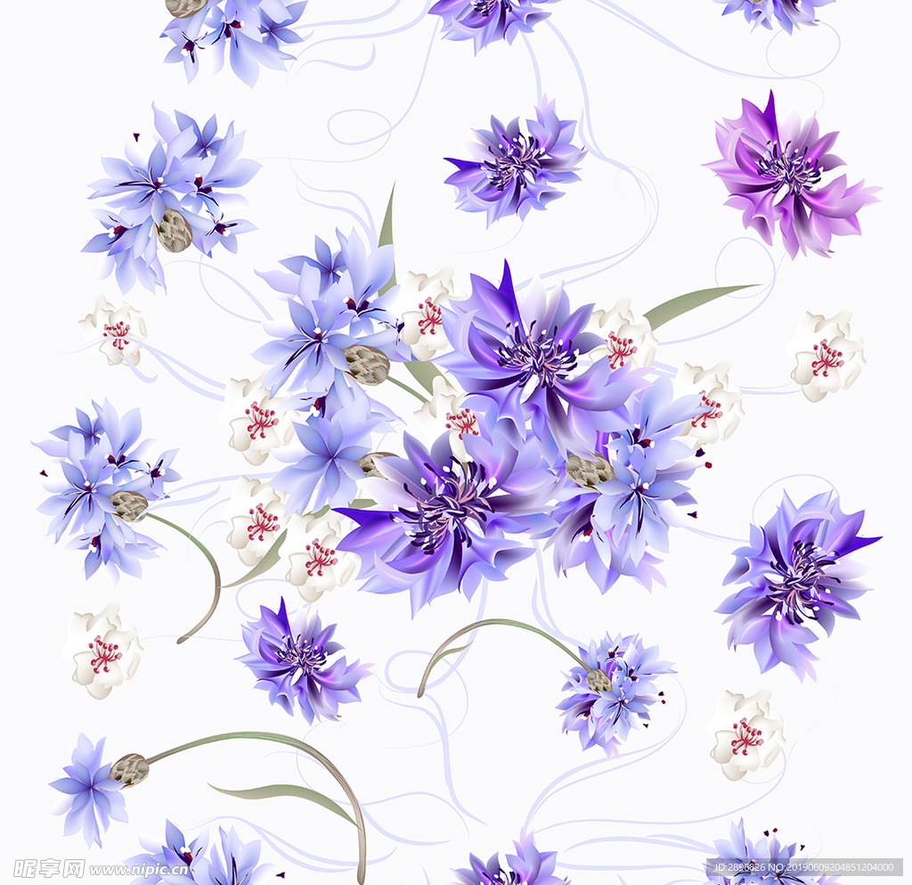 无缝花卉