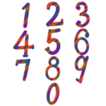 阿拉伯数字免抠素材
