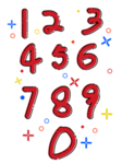 阿拉伯数字免抠素材