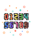 阿拉伯数字免抠素材