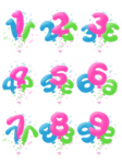 阿拉伯数字免抠素材