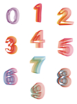阿拉伯数字免抠素材