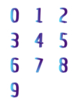 阿拉伯数字免抠素材