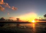 奥克兰海滨夕阳风景