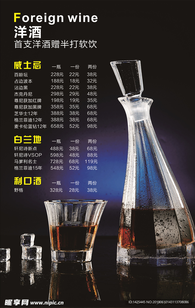 酒吧海报