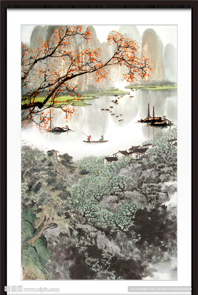 巨幅山水画