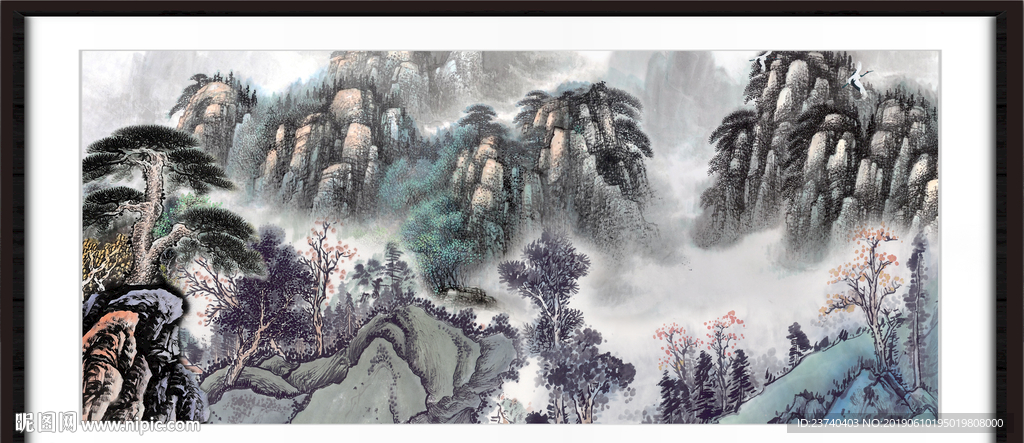 巨幅山水画