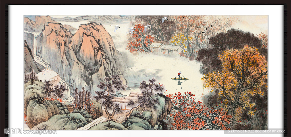 巨幅山水画