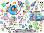 卡通宇宙空间