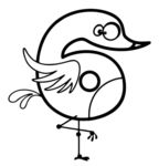 简笔画数字6