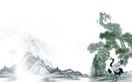 山水水墨画