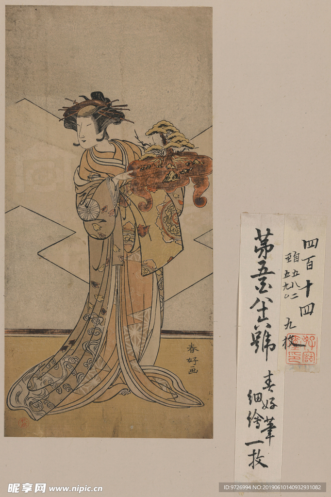胜川春好浮世绘作品