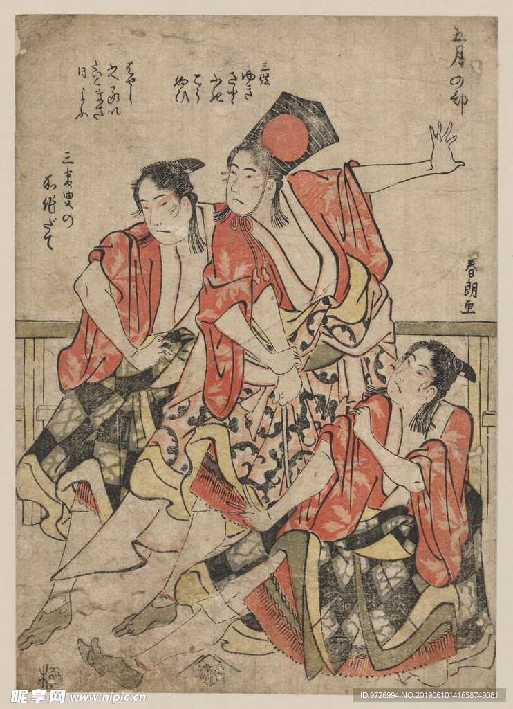 胜川春朗浮世绘作品