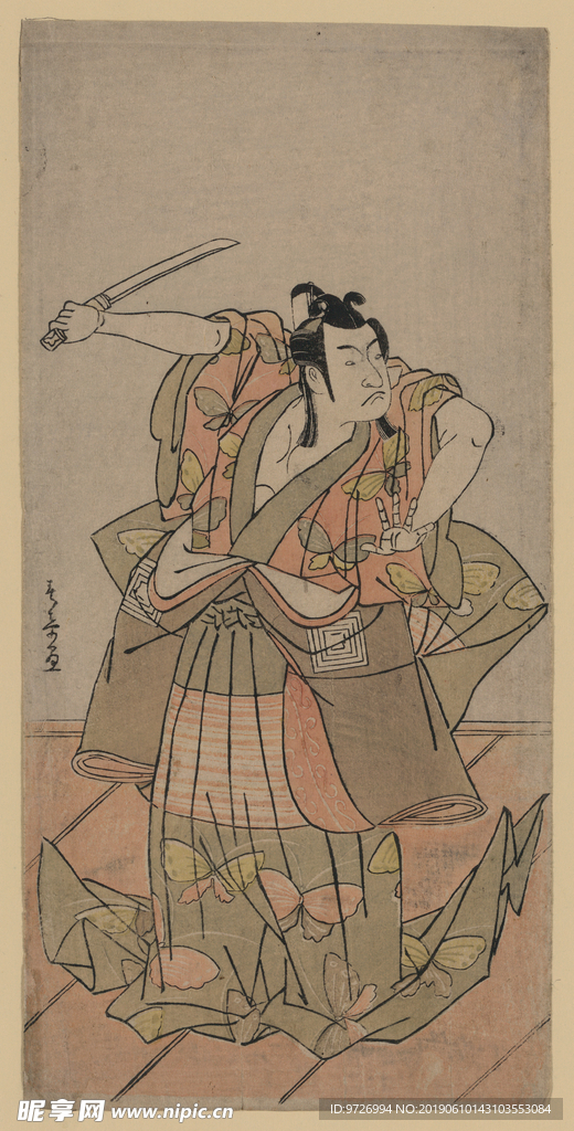 胜川春章浮世绘作品