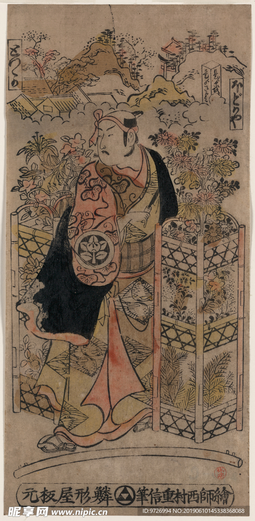 西村重信浮世绘作品