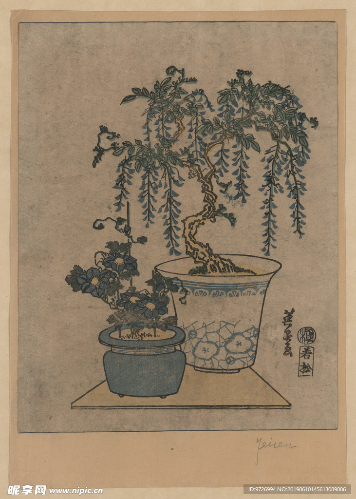 渓斎英泉浮世绘作品