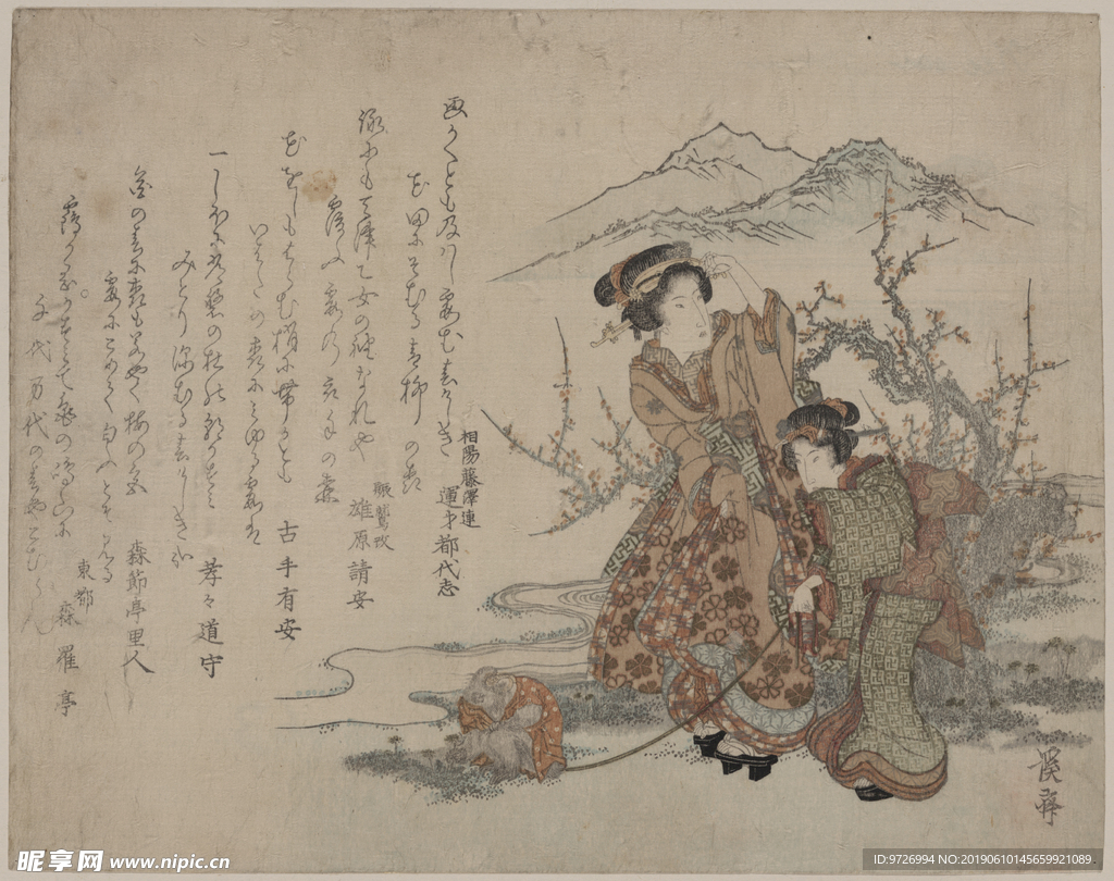 渓斎英泉浮世绘作品