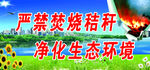 禁止焚烧秸秆