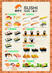 sushi 寿司菜单 海报