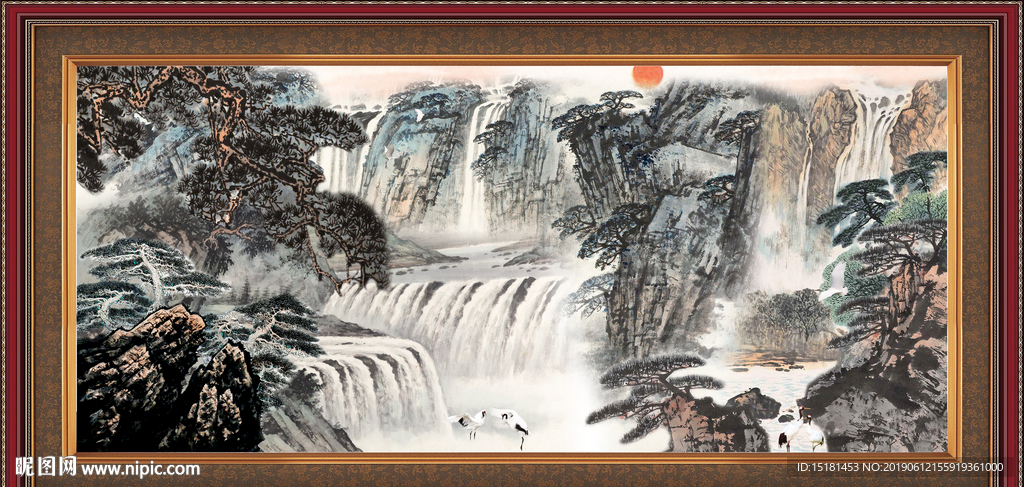 巨幅山水画