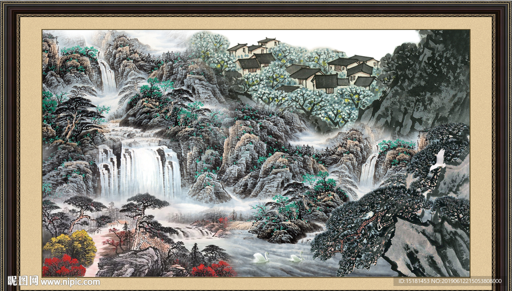 巨幅山水画
