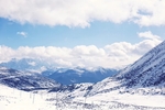 蓝天白云 雪山风景  藏区风景