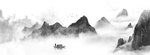 中国风山水画背景