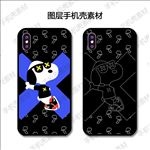 潮牌卡通米奇浮雕图层手机壳图片