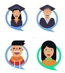 大学生人物对话形象