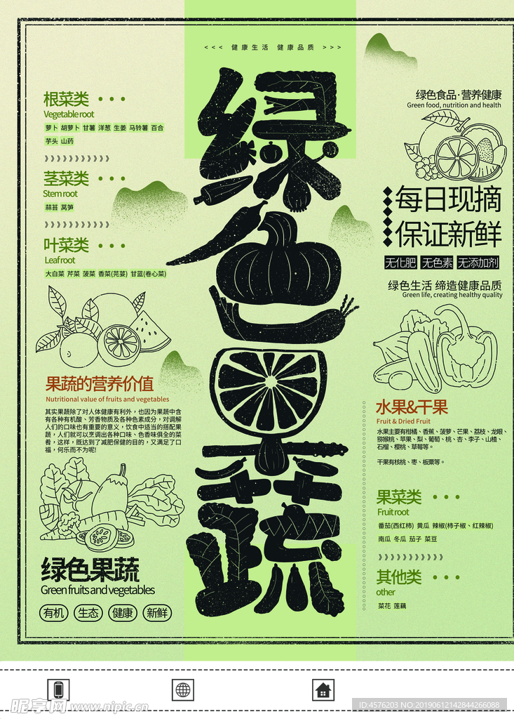 新鲜果蔬