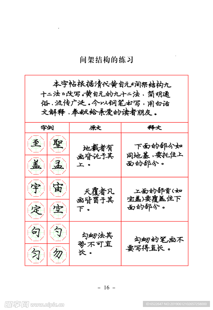 庞中华钢笔楷书规范字帖