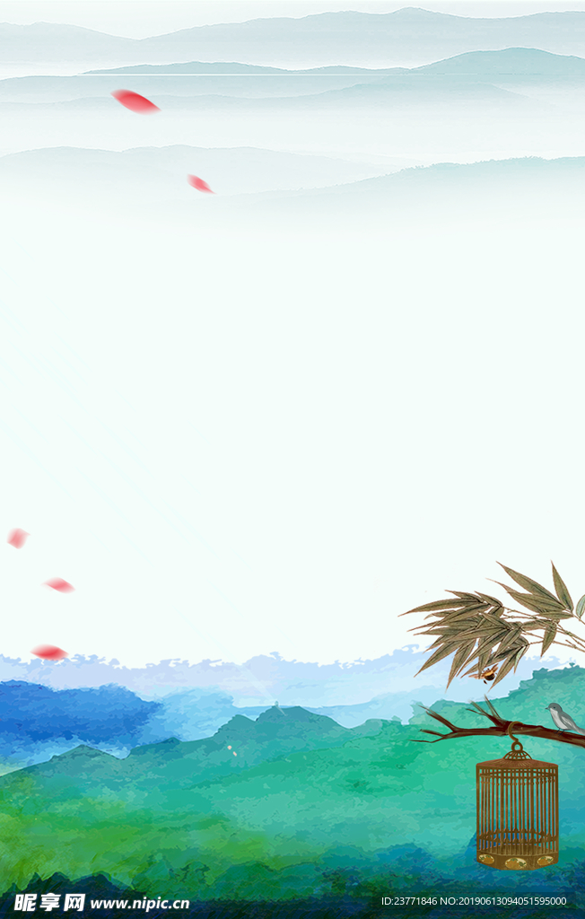水彩中国风