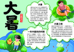 二十四节气之大暑手抄报