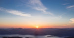 夕阳 彩霞 美景 山峰 云海