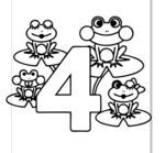 简笔画数字四