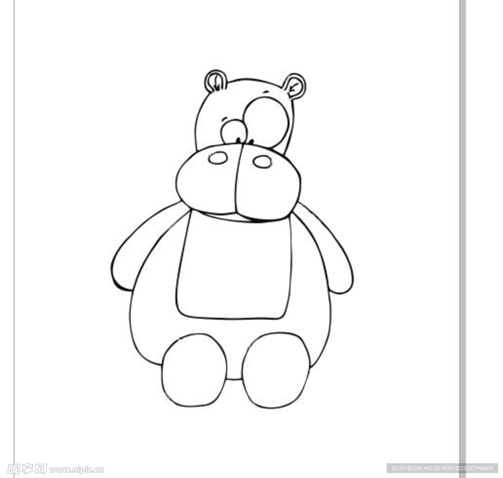 简笔画小熊