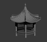 中式古代凉亭