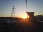 晚霞  霞光  山  夕阳